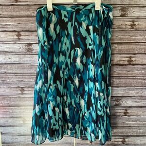 CJ Banks Women's Midi Skirt Size 16W Side-Zipper NWT